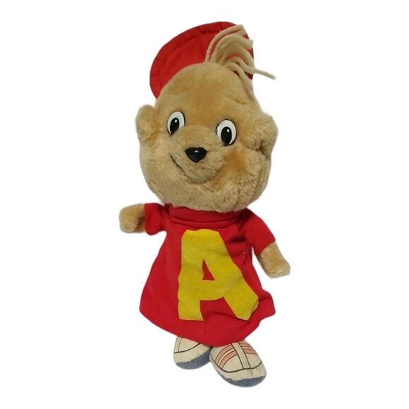 Bagdasarian Productions CBS Chipmunks Alvin Plush Toy Stuffed Animal 12" Vintage - Picture 1 of 8